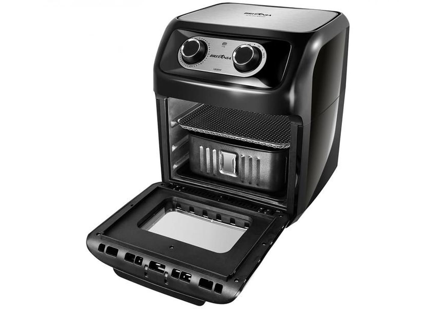 Fritadeira Elétrica sem Óleo/Air Fryer Britânia - Oven BFR2300P Preta 3,5L