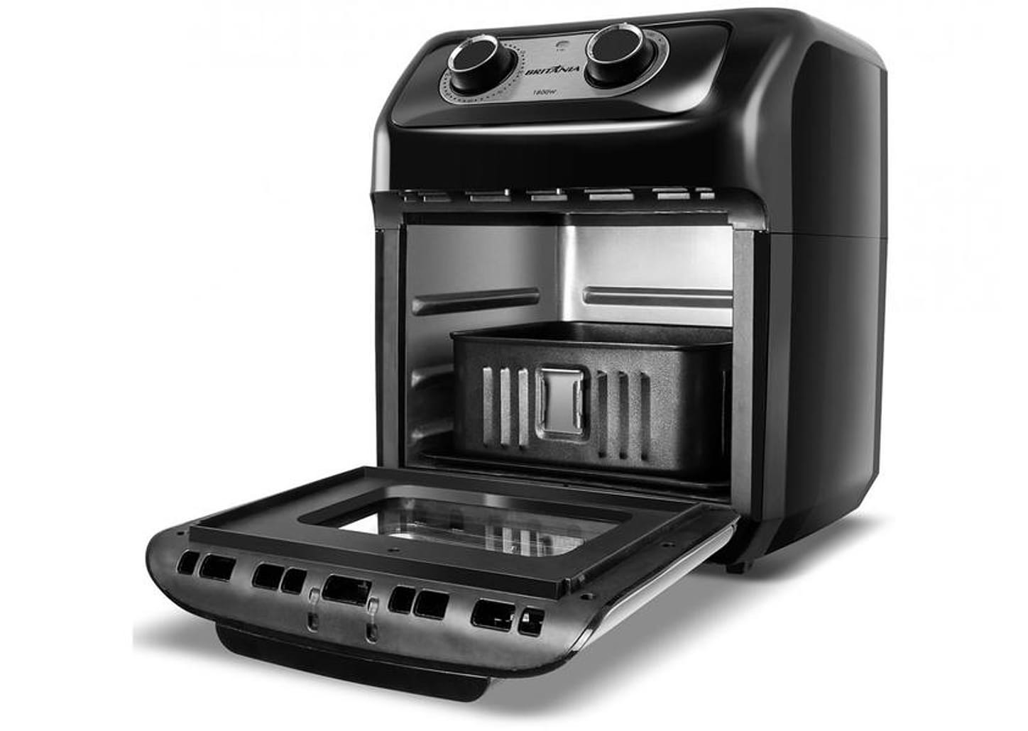 Fritadeira Elétrica sem Óleo/Air Fryer Britânia - Oven BFR2300P Preta 3,5L