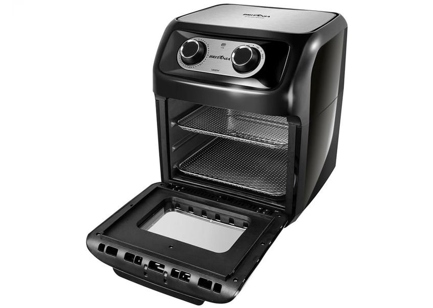 Fritadeira Elétrica sem Óleo/Air Fryer Britânia - Oven BFR2300P Preta 3,5L