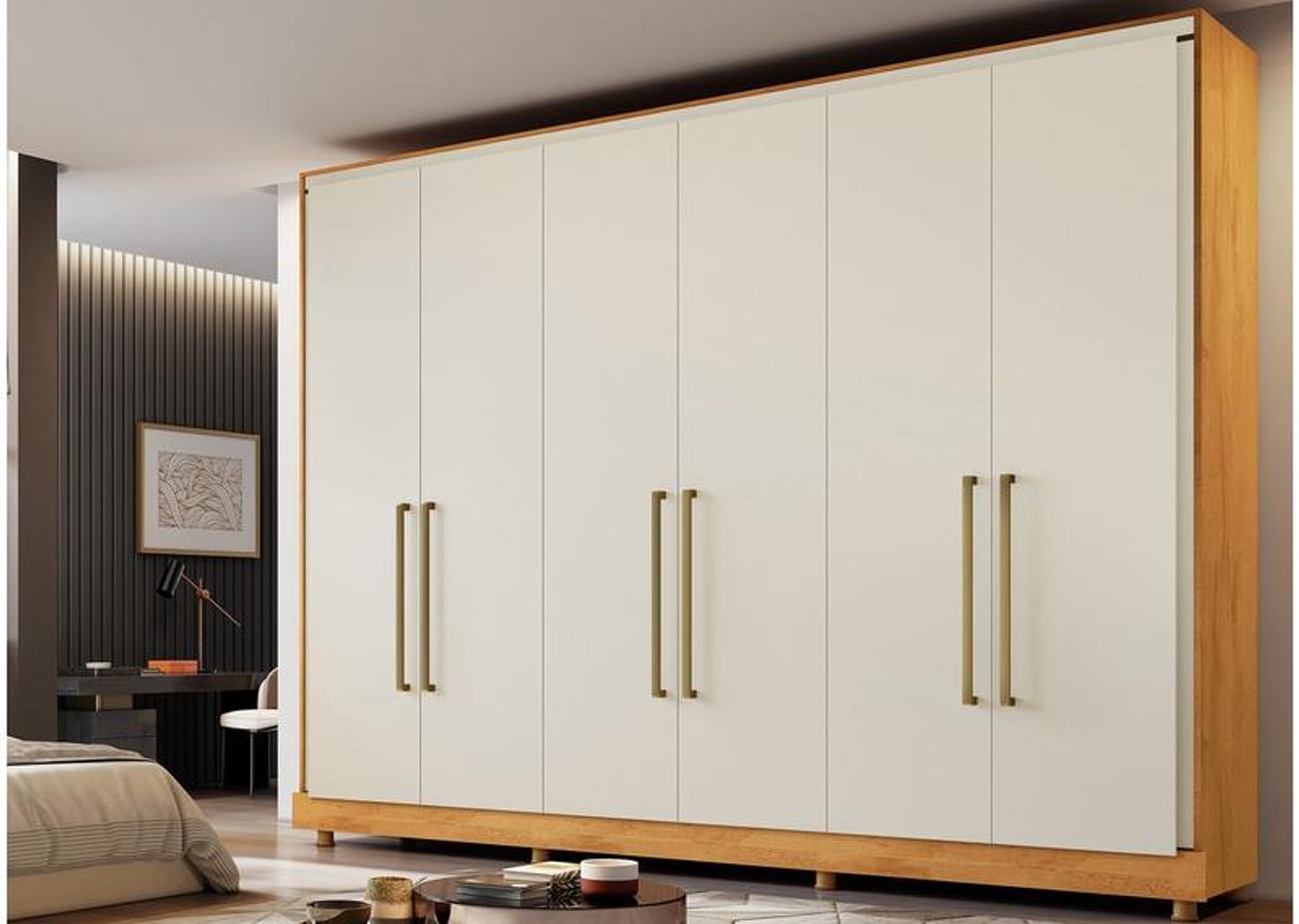 Guarda-roupa Casal 6 Portas 6 Gavetas - Made Marcs Apollo