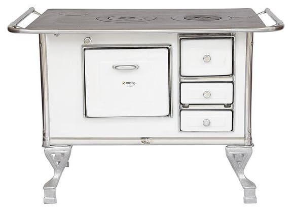 Fogão a Lenha 2 Bocas Maestro - N2 Branco E