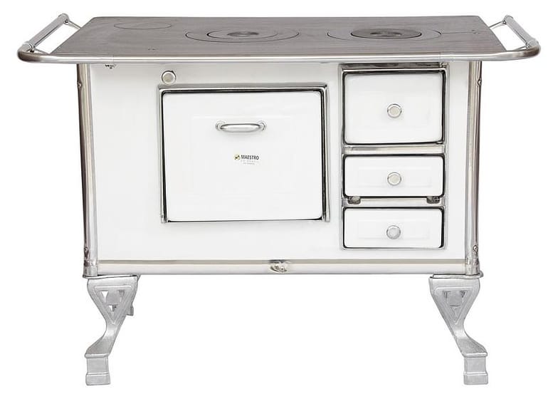 Fogão a Lenha 2 Bocas Maestro - N2 Branco E
