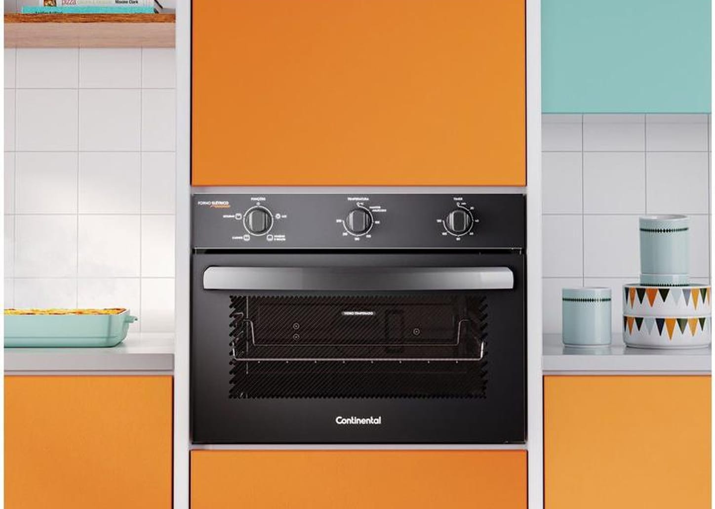 Forno Elétrico de Embutir Continental 50L - Preto OC4EM