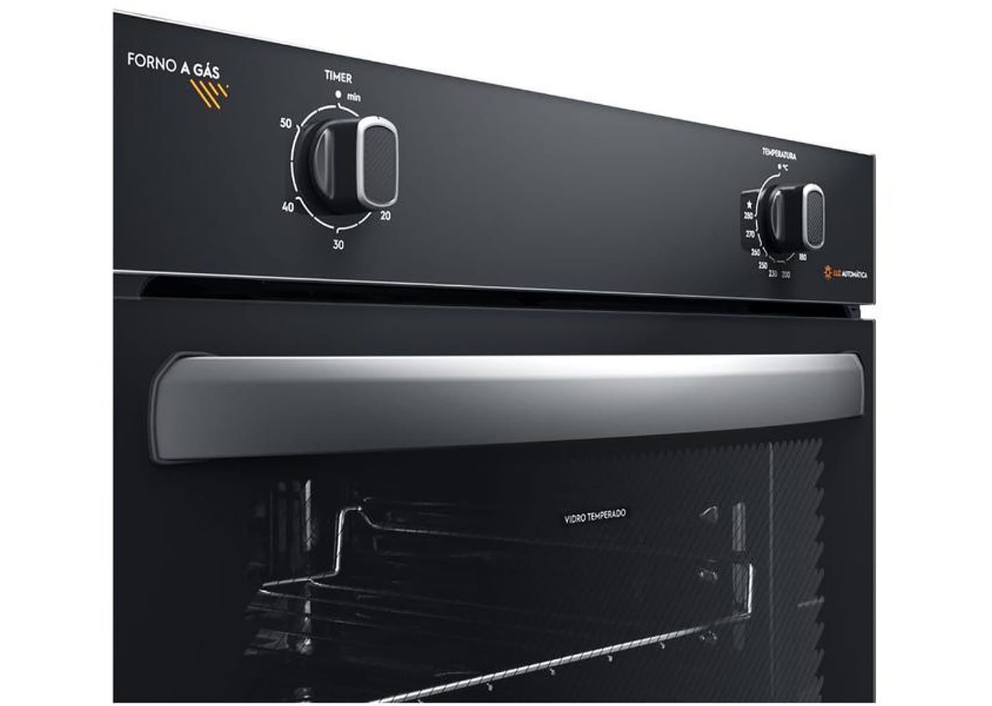 Forno a Gás de Embutir Continental 50L Preto - OC4GM
