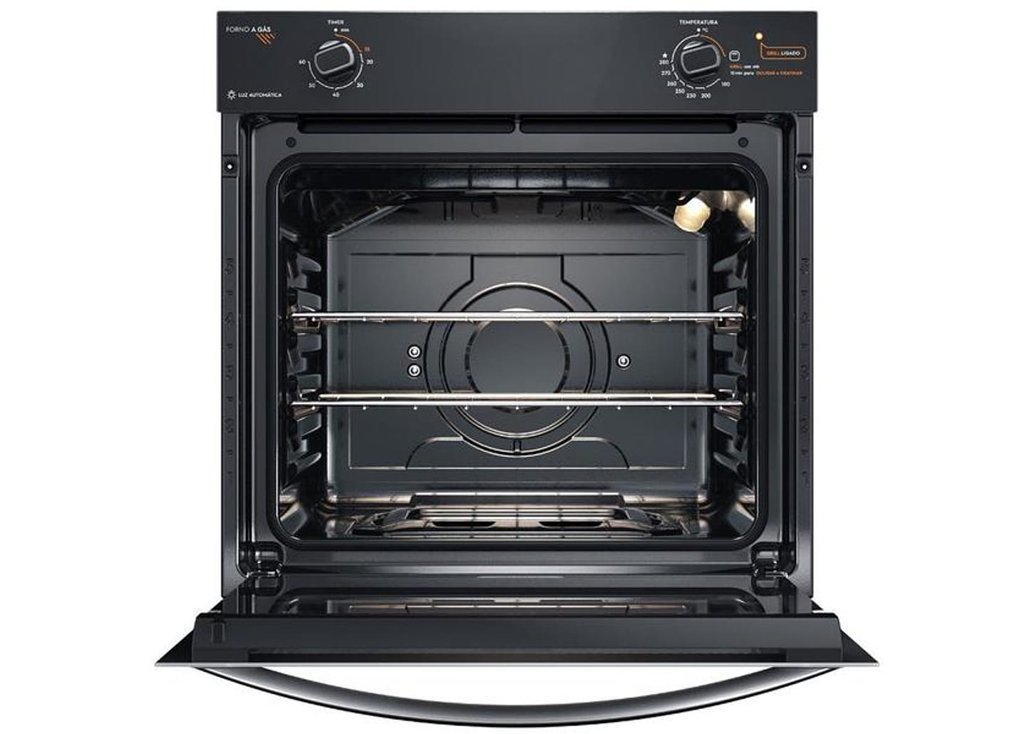 Forno a Gás de Embutir Continental 80L - Preto OC8GM