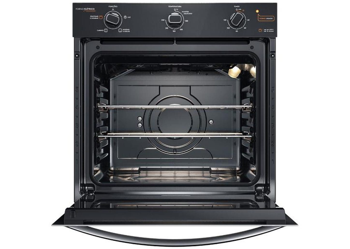 Forno Elétrico de Embutir Continental 80L - Preto OC8EM