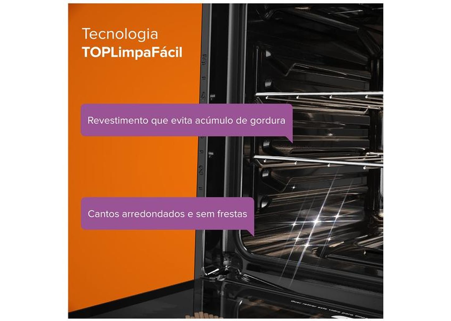 Forno Elétrico de Embutir Continental 80L - Preto OC8EM