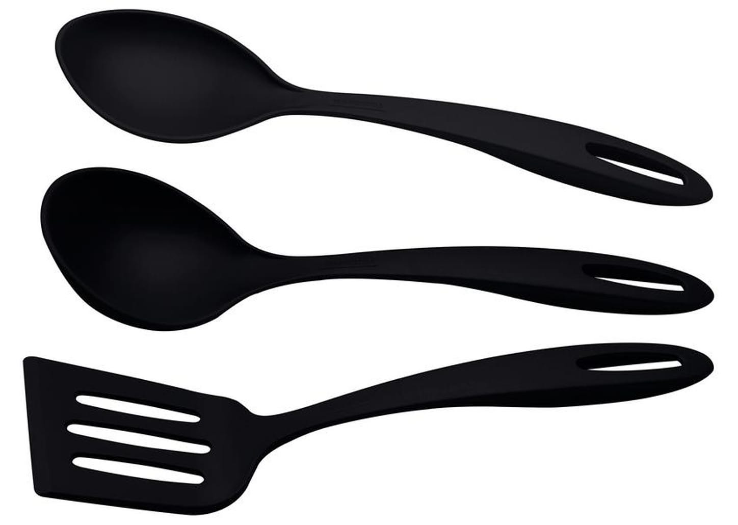 Conjunto de Utensílios de Nylon Tramontina Ability Preto 3 Peças