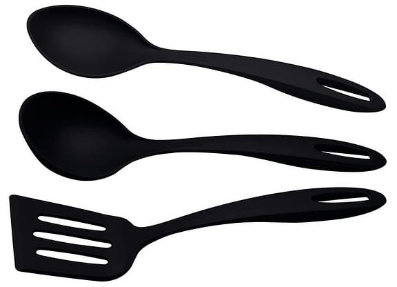 Conjunto de Utensílios de Nylon Tramontina Ability Preto 3 Peças