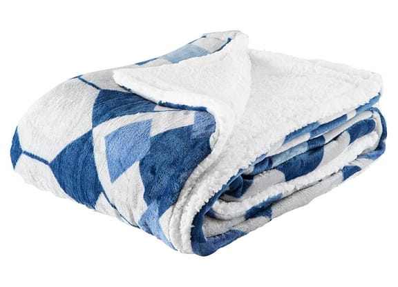 Cobertor Casal Jolitex Poliéster Azulejo