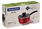 Panela Tramontina Antiaderente de Alumínio Vermelha 18cm 1,9L Sicília