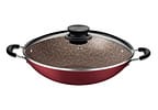 Panela Wok Antiaderente Tramontina Paris de Alumínio Vermelho 32cm