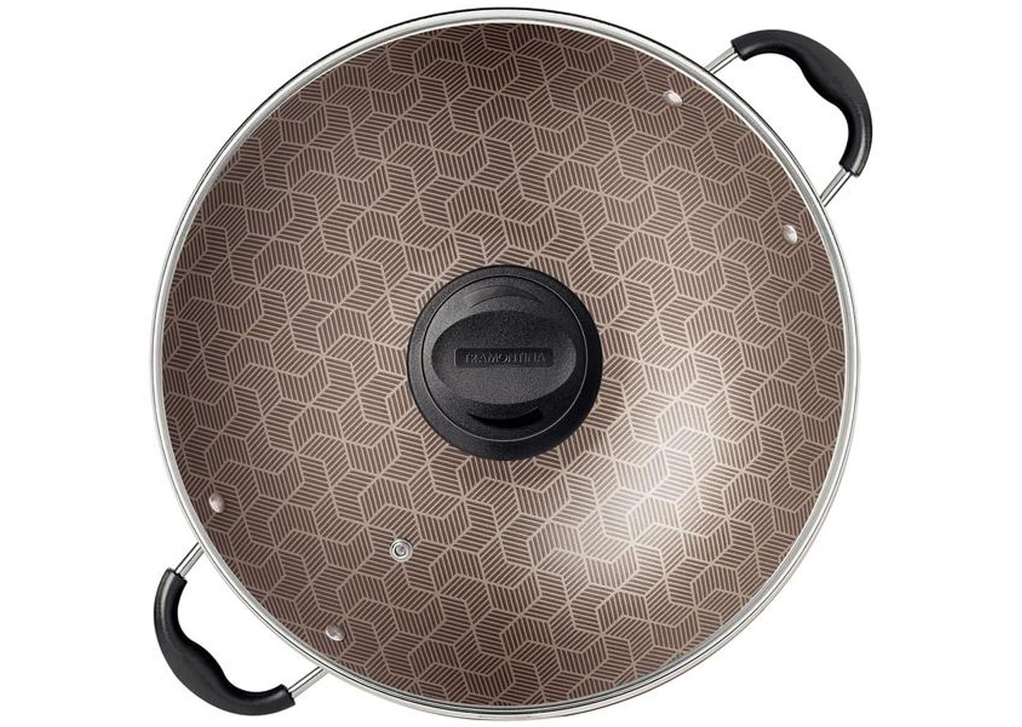 Panela Wok Antiaderente Tramontina Paris de Alumínio Vermelho 32cm