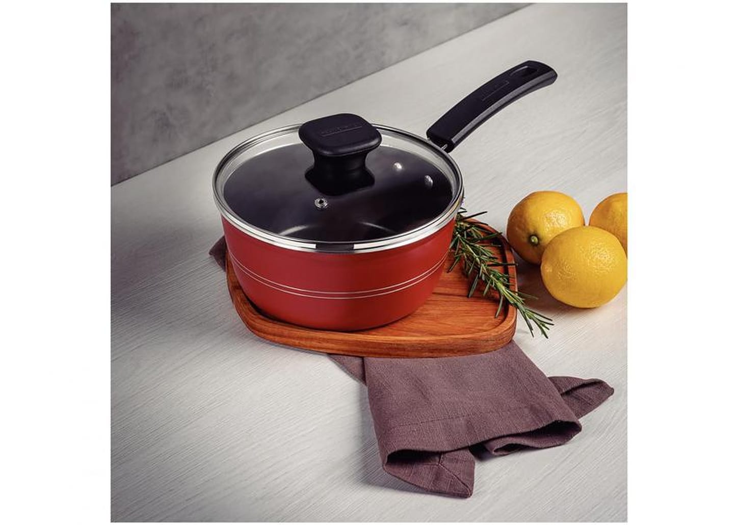 Panela Tramontina Sicília Antiaderente de Alumínio Vermelho 20cm