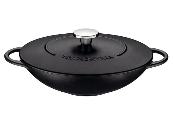 Panela Wok Antiaderente de Ferro Tramontina Trento 32cm P 32cm