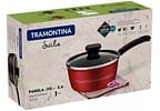 Panela Tramontina Sicília Antiaderente de Alumínio Vermelho 20cm