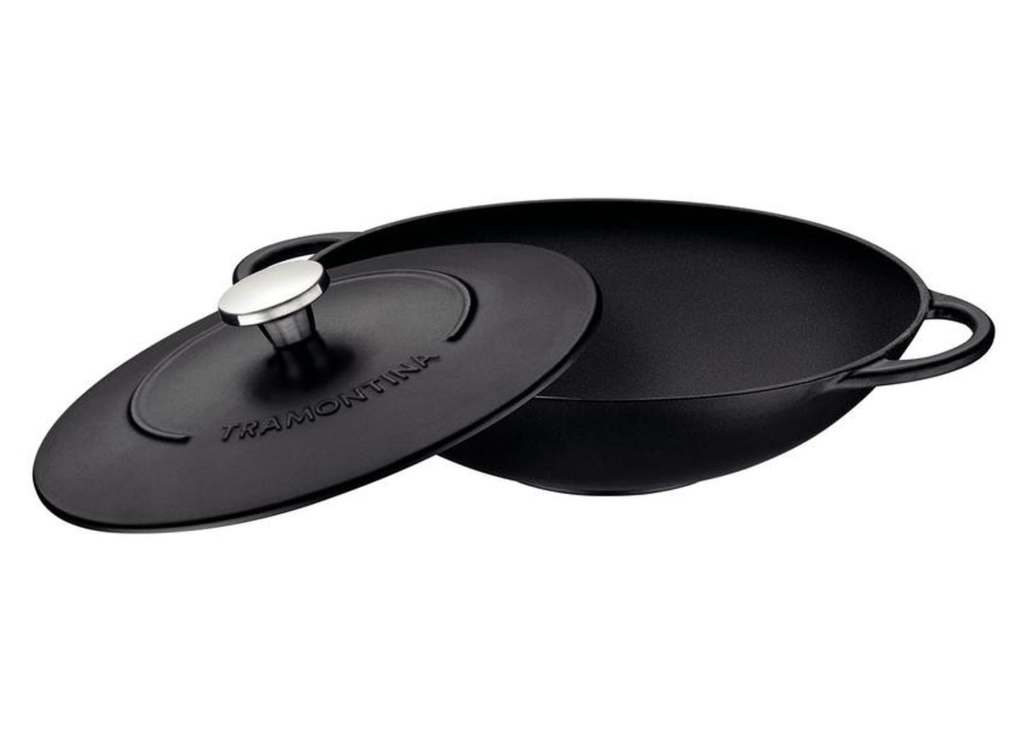 Panela Wok Antiaderente de Ferro Tramontina Trento 32cm P 32cm