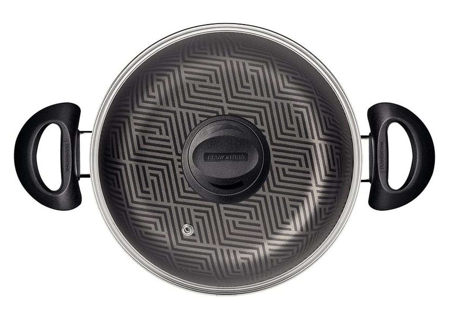 Caçarola Tramontina Antiaderente com Tampa Chumbo 6,3L 26cm Paris