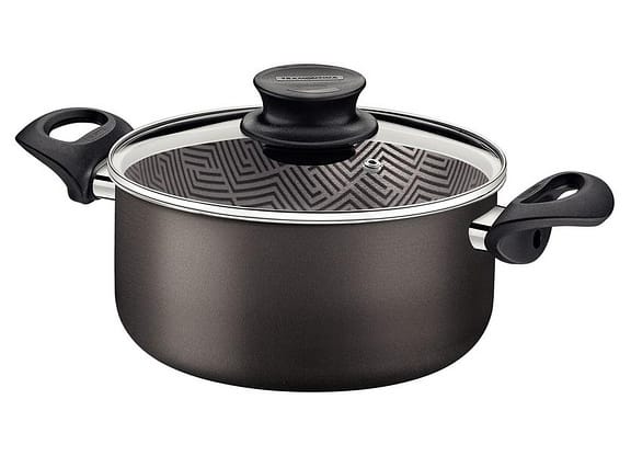 Caçarola Tramontina de Alumínio Antiaderente com Tampa Chumbo 2,9L 20cm Paris