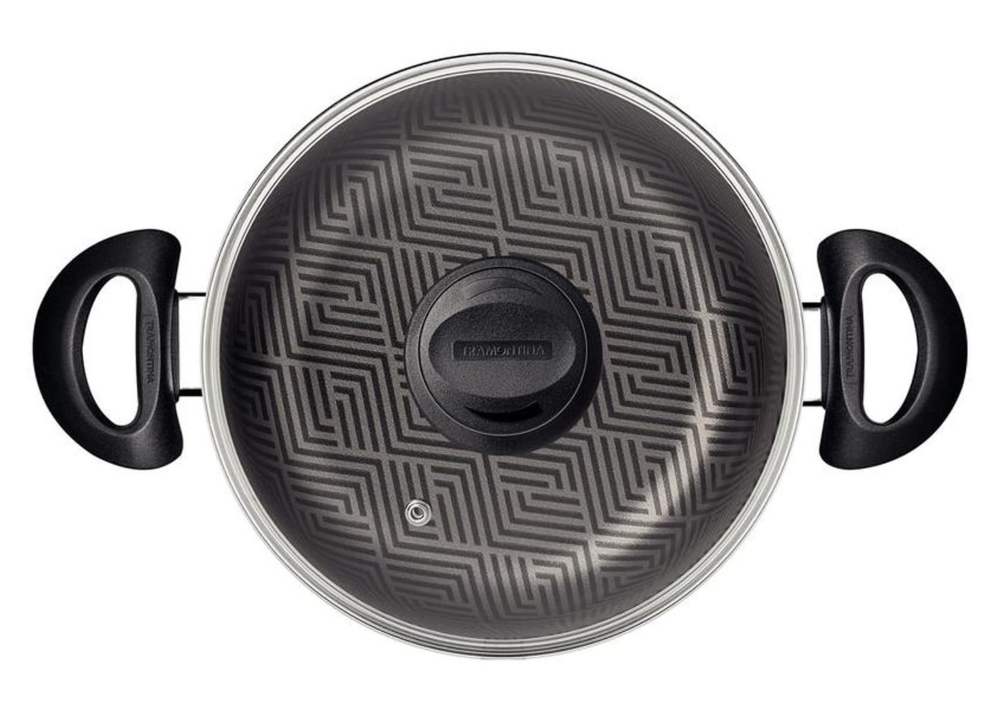 Caçarola Tramontina de Alumínio Antiaderente com Tampa Chumbo 2,9L 20cm Paris