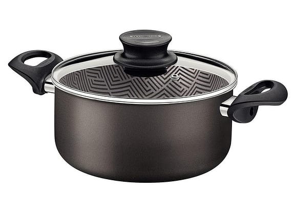 Caçarola Tramontina Antiaderente com Tampa - Chumbo 2,1L 18cm Paris