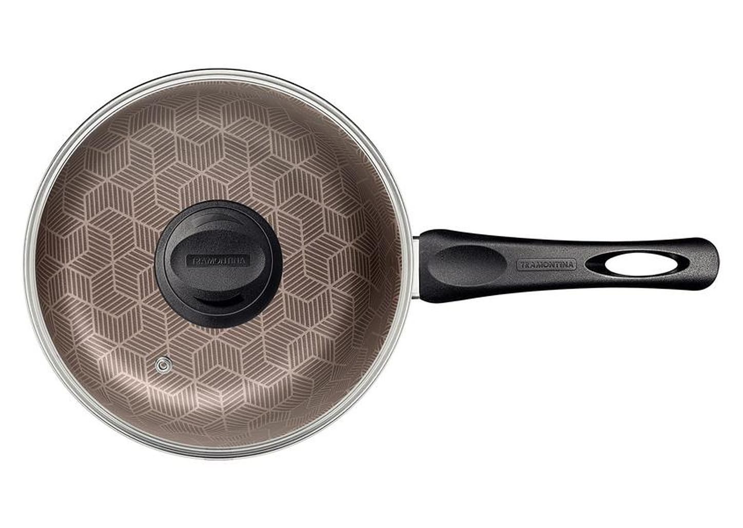 Panela Tramontina Antiaderente de Alumínio Vermelha 18cm 2,1L Paris