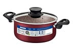 Caçarola Tramontina Antiaderente com Tampa - Vermelho 2,1L 18cm Paris
