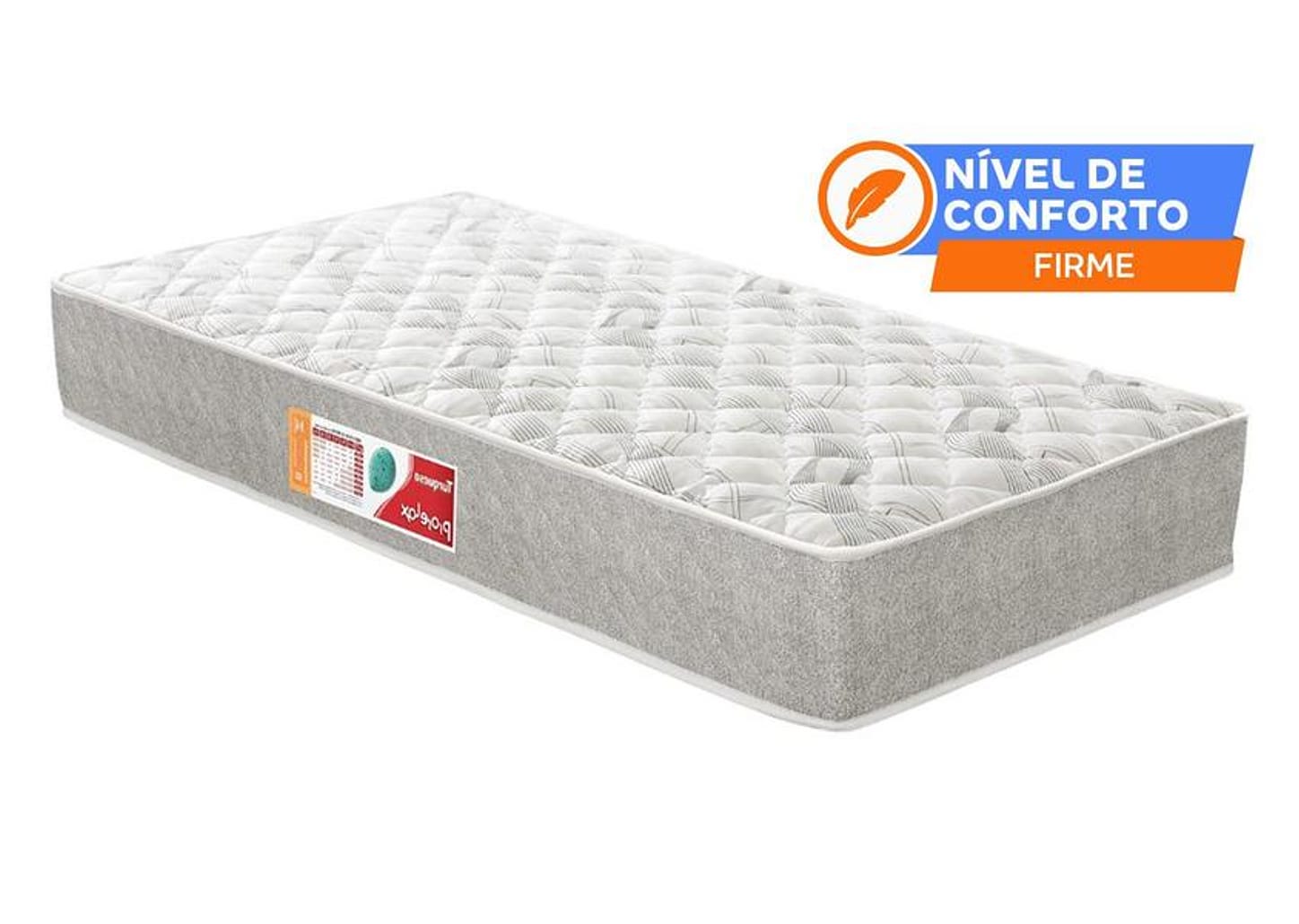 Colchão Solteiro de Espuma D-33 14x78x188cm Turquesa