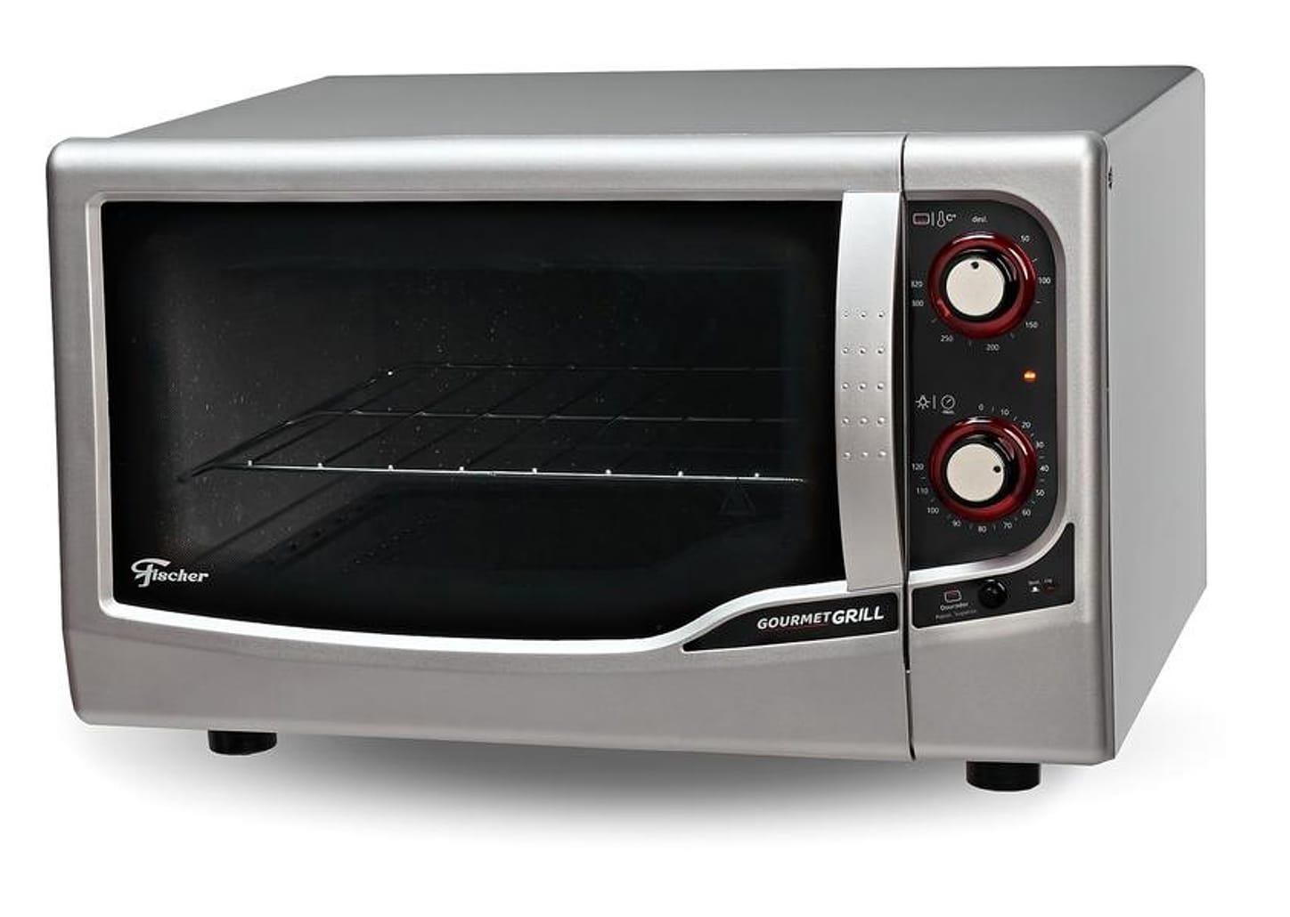 Forno Elétrico de Bancada Fischer com Dourador com Timer 44L Prata Gourmet Grill