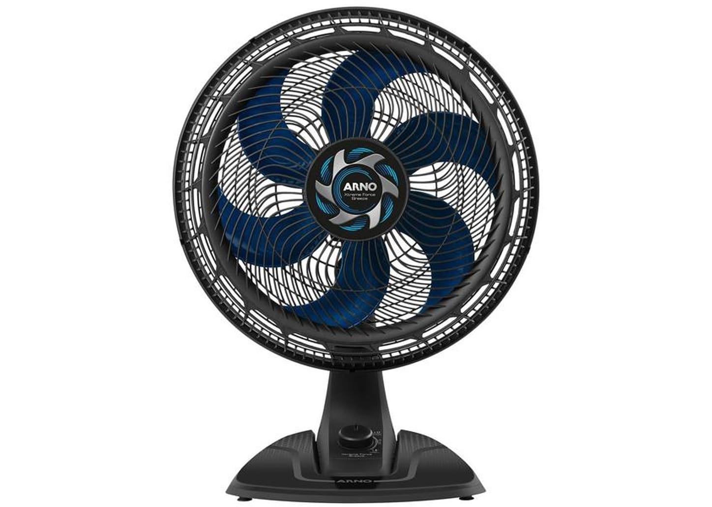 Ventilador de Mesa Arno Xtreme Force Breeze VB40 40cm 6 Pás 3 Velocidades Preto e Azul