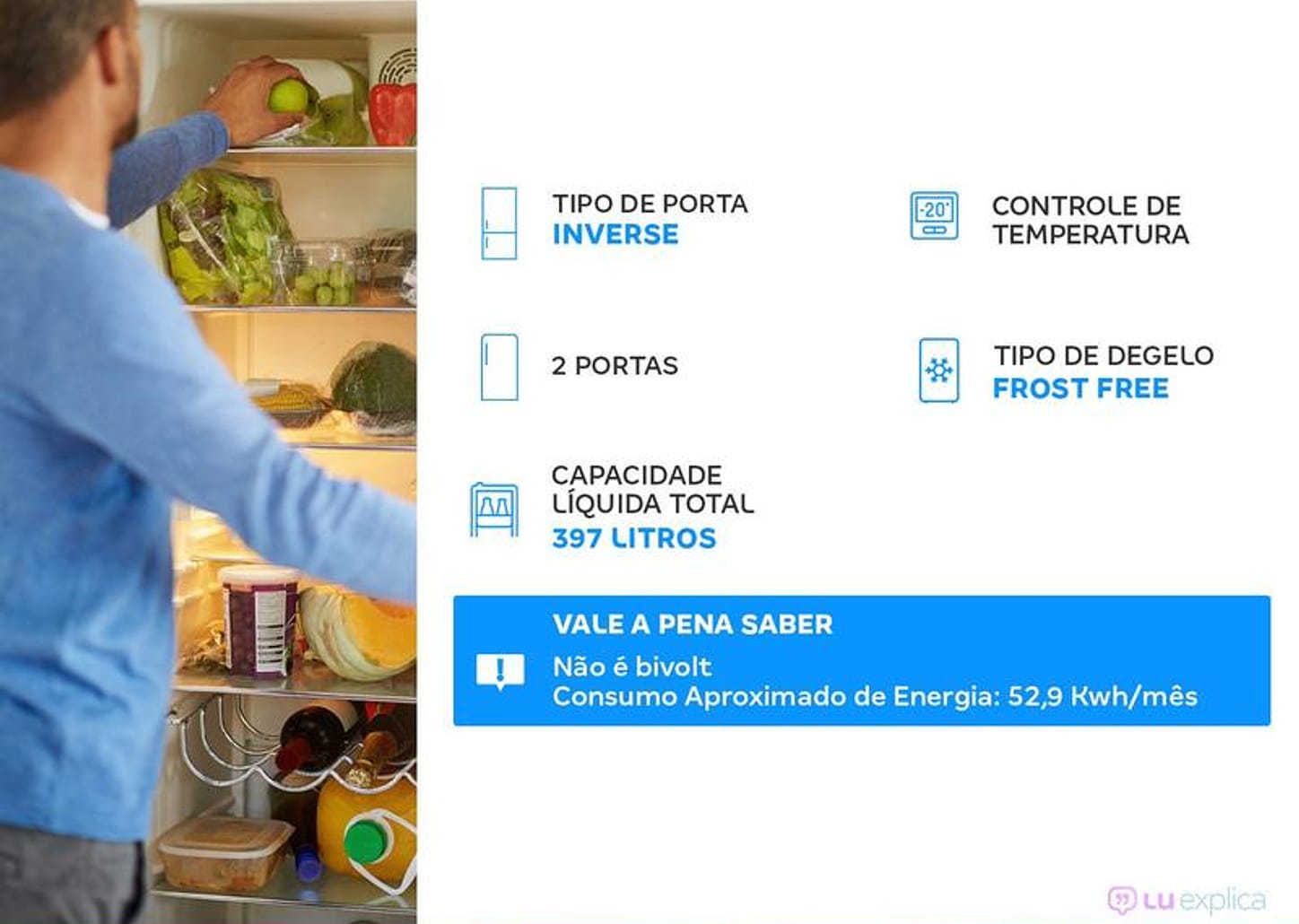 Geladeira Consul Frost Free Evox Inverse Prata 397L CRE44BK