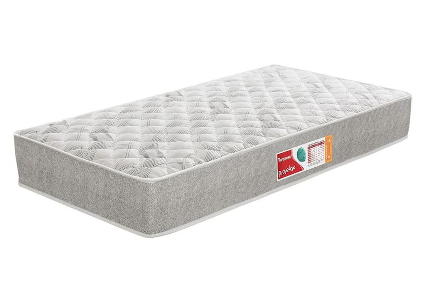 Colchão Solteiro de Espuma D-33 14x88 x 188cm Turquesa