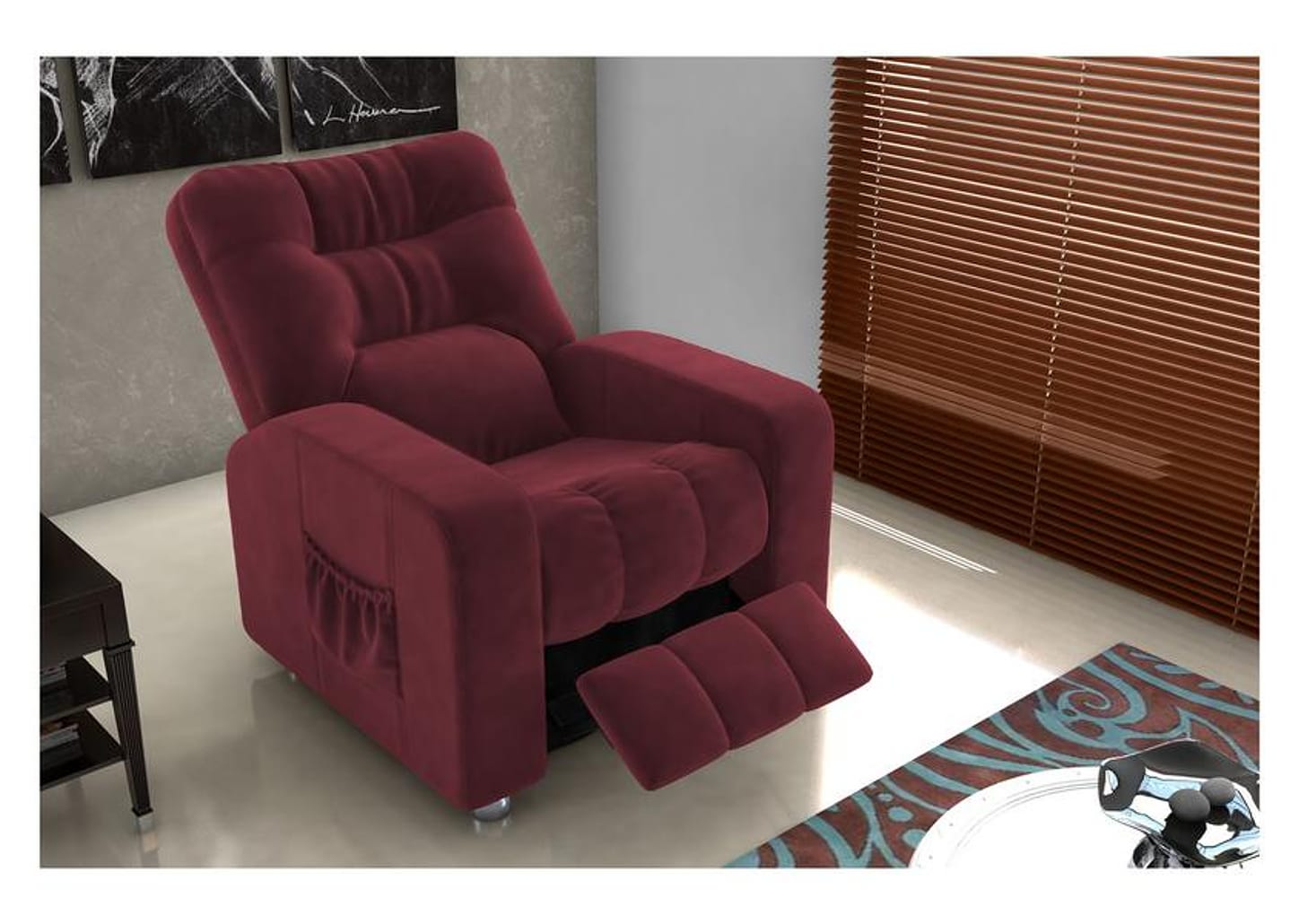 Poltrona do Papai Reclinável Moderna 3 Posições Matrix Azera