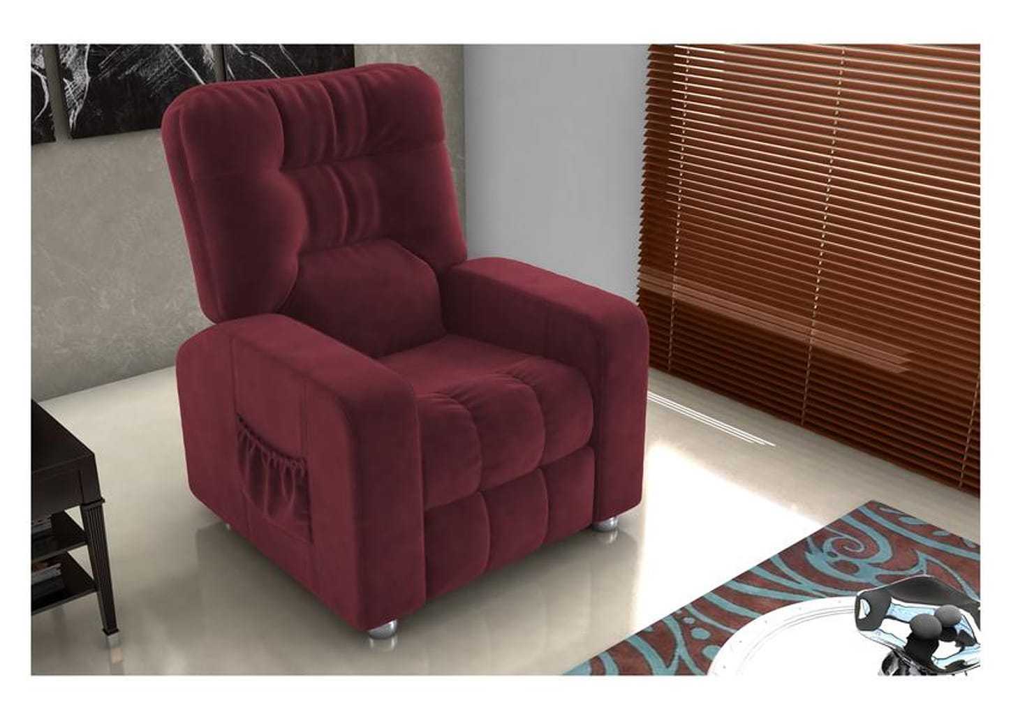 Poltrona do Papai Reclinável Moderna 3 Posições Matrix Azera