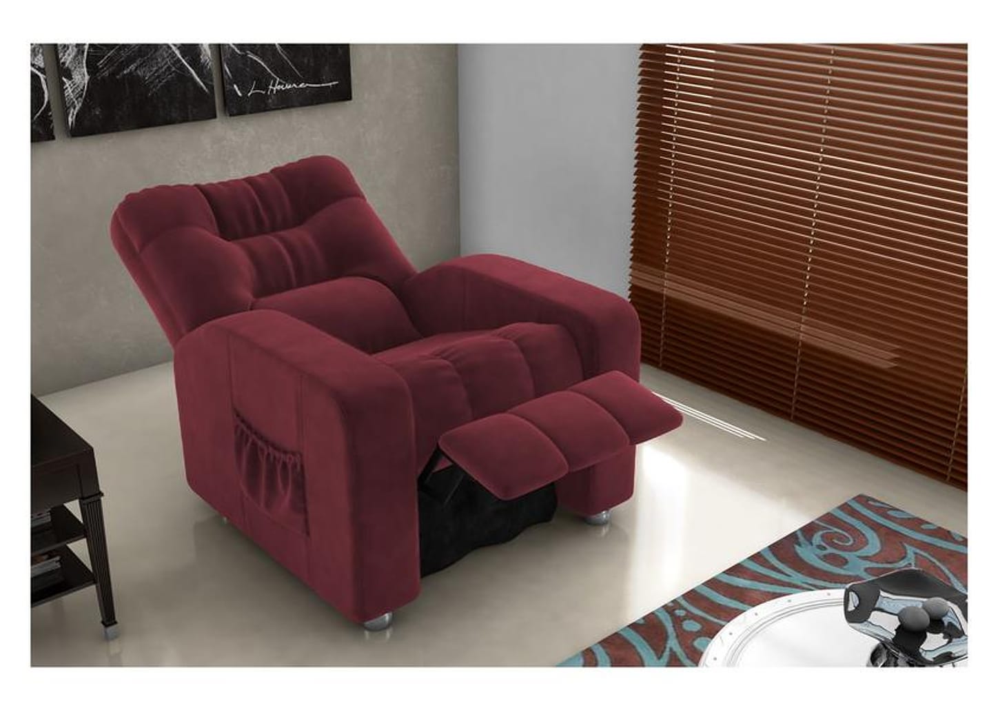 Poltrona do Papai Reclinável Moderna 3 Posições Matrix Azera