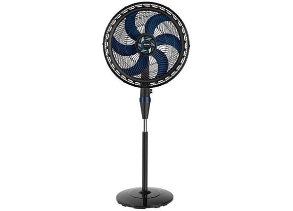 Ventilador de Coluna Arno Xtreme Force Breeze - VB52 50cm 6 Pás 3 Velocidades Preto e Azul