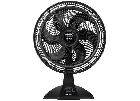 Ventilador 2 em 1 Arno Turbo Force VF42 40cm 6 Pás 3 Velocidades Preto