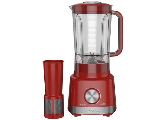 Liquidificador Britânia BLQ1280V com Filtro 4 Velocidades 1150W Vermelho