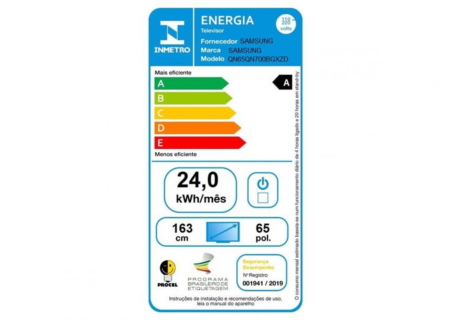 Smart TV 65” 8K Neo QLED Samsung VA Wi-Fi - Bluetooth Alexa Google Assistente 4 HDMI 3 USB