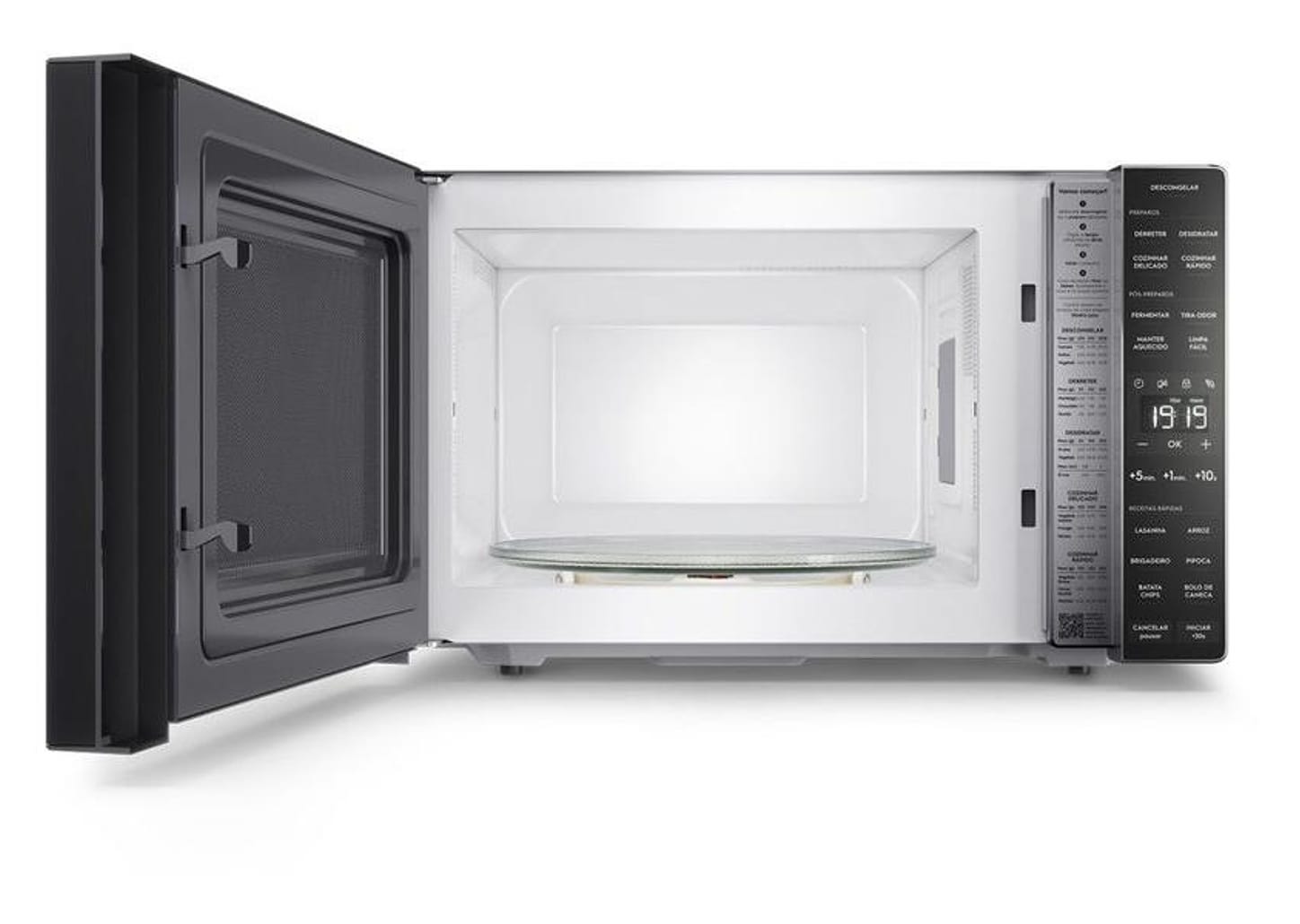 Micro-ondas Electrolux 36L Prata e Preto - Espelhado Efficient ME36S