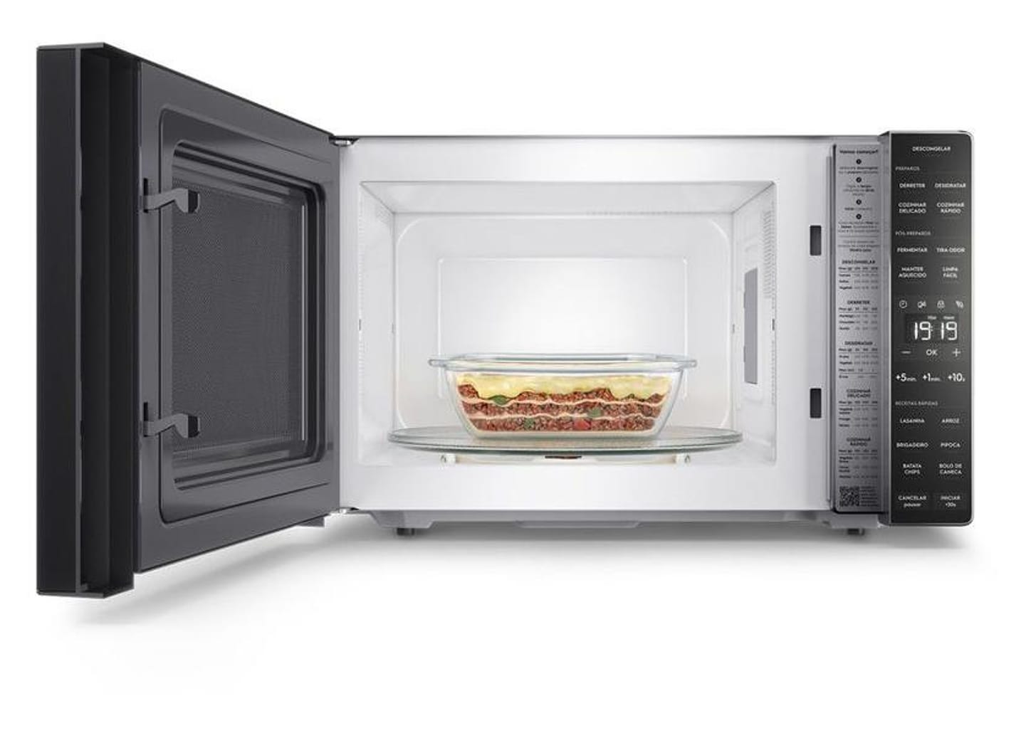 Micro-ondas Electrolux 36L Prata e Preto - Espelhado Efficient ME36S