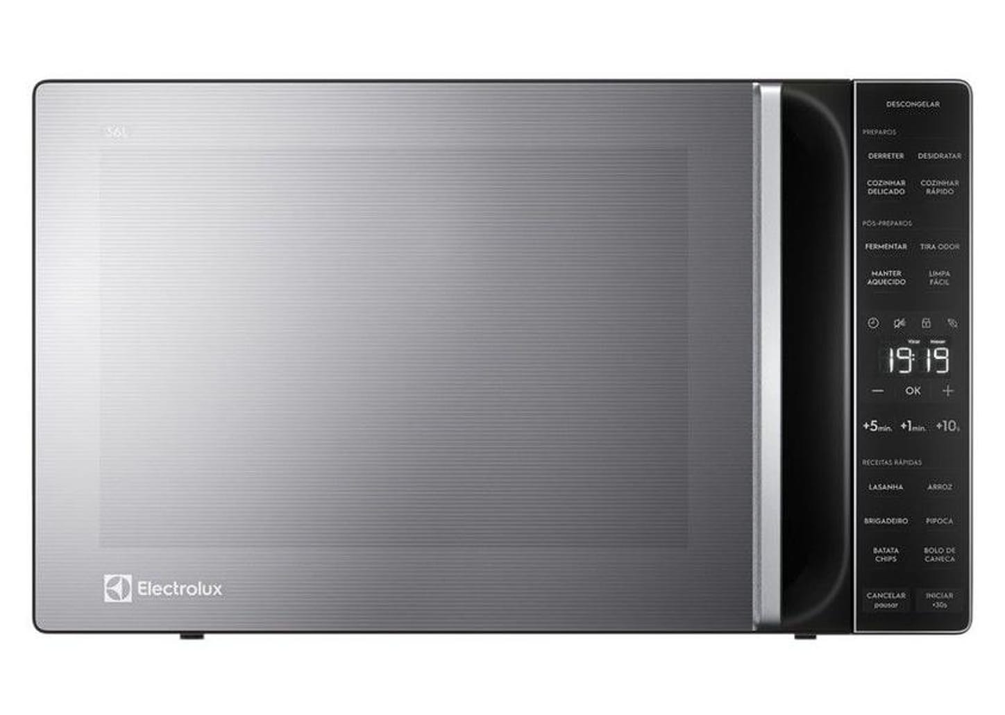 Micro-ondas Electrolux 36L Prata e Preto - Espelhado Efficient ME36S