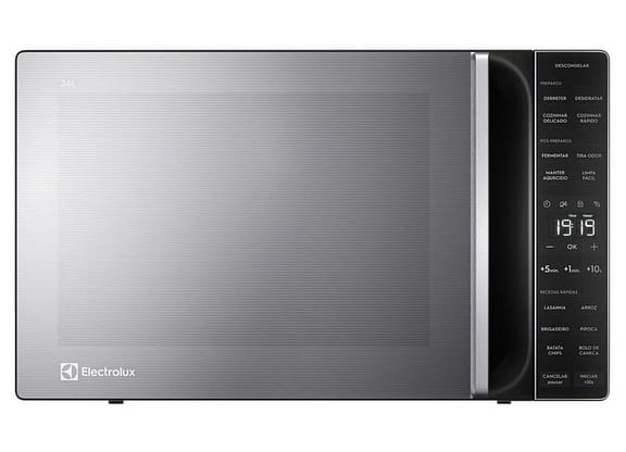 Micro-ondas Electrolux 36L Prata e Preto - Espelhado Efficient ME36S