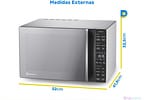 Micro-ondas Electrolux 36L Prata e Preto - Espelhado Efficient ME36S