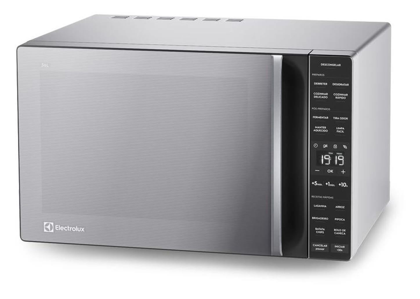 Micro-ondas Electrolux 36L Prata e Preto - Espelhado Efficient ME36S