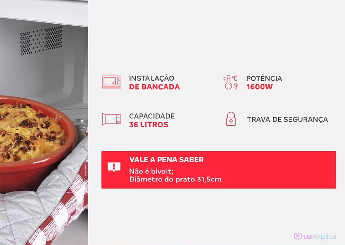 Micro-ondas Electrolux 36L Prata e Preto - Espelhado Efficient ME36S