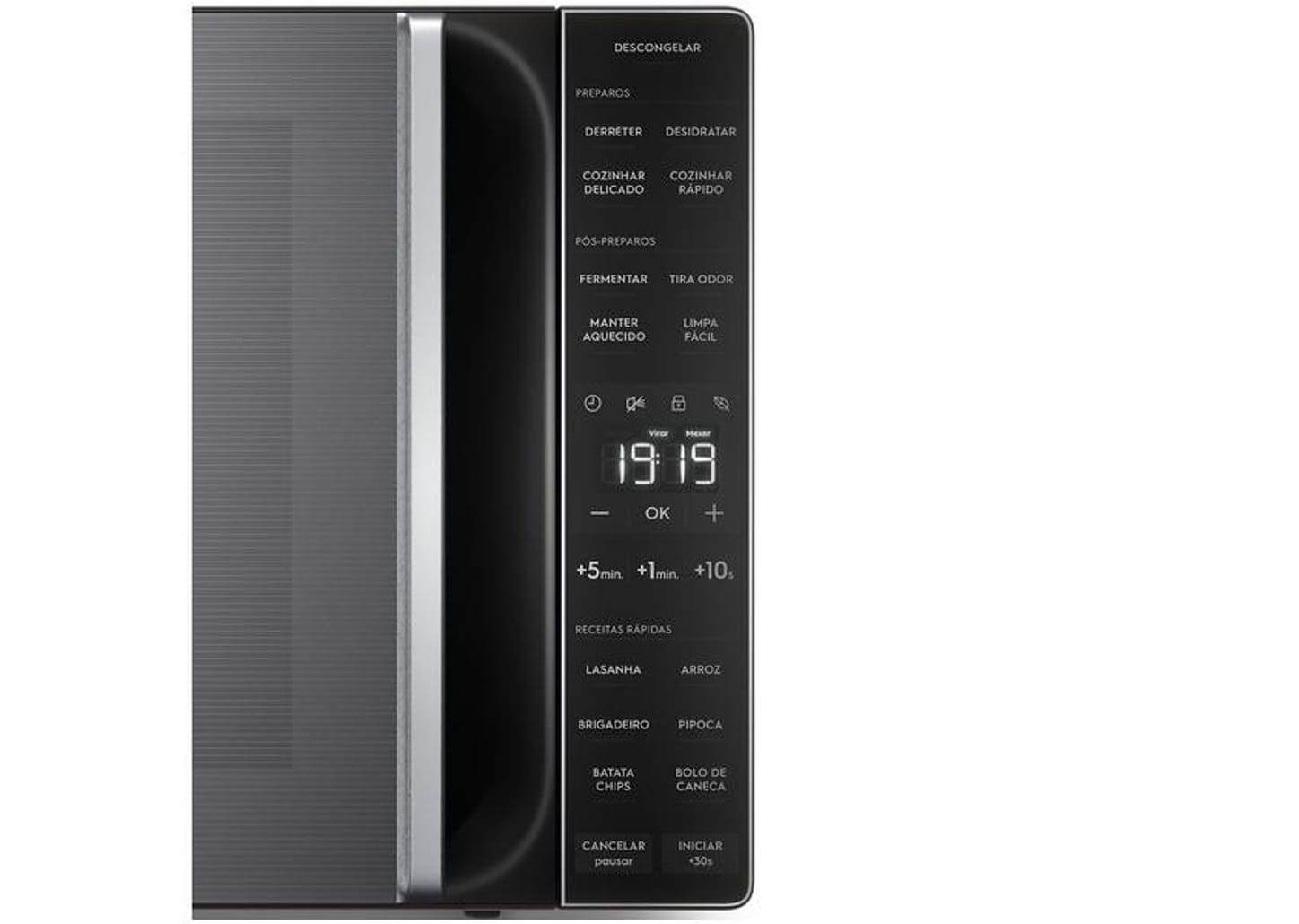 Micro-ondas Electrolux 36L Prata e Preto - Espelhado Efficient ME36S