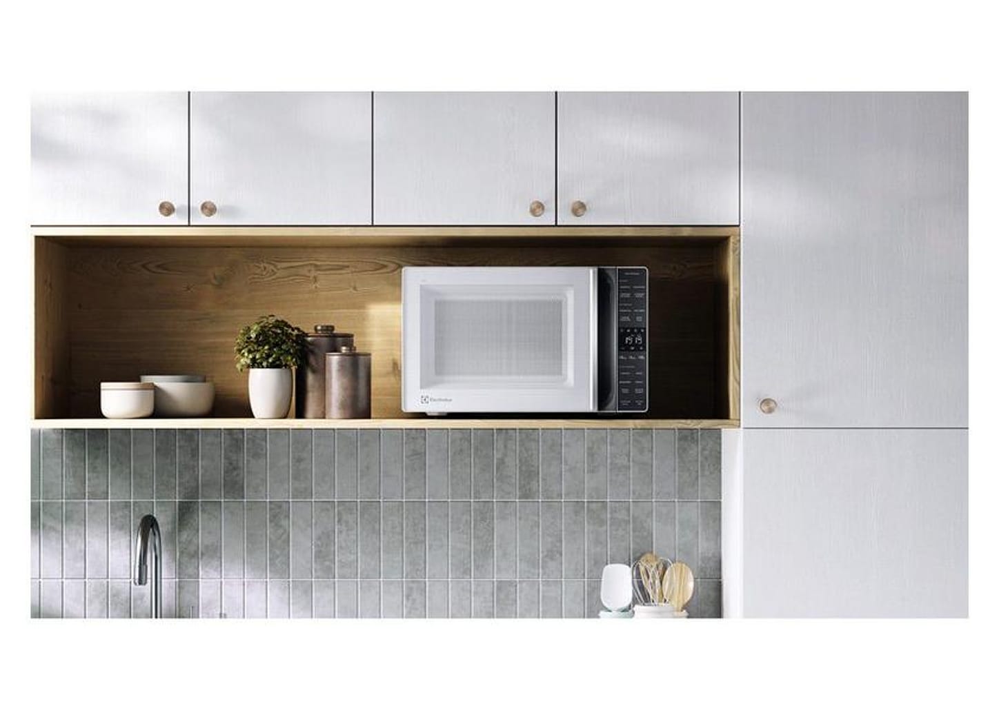 Micro-ondas Electrolux 36L Branco e Cinza ME36B