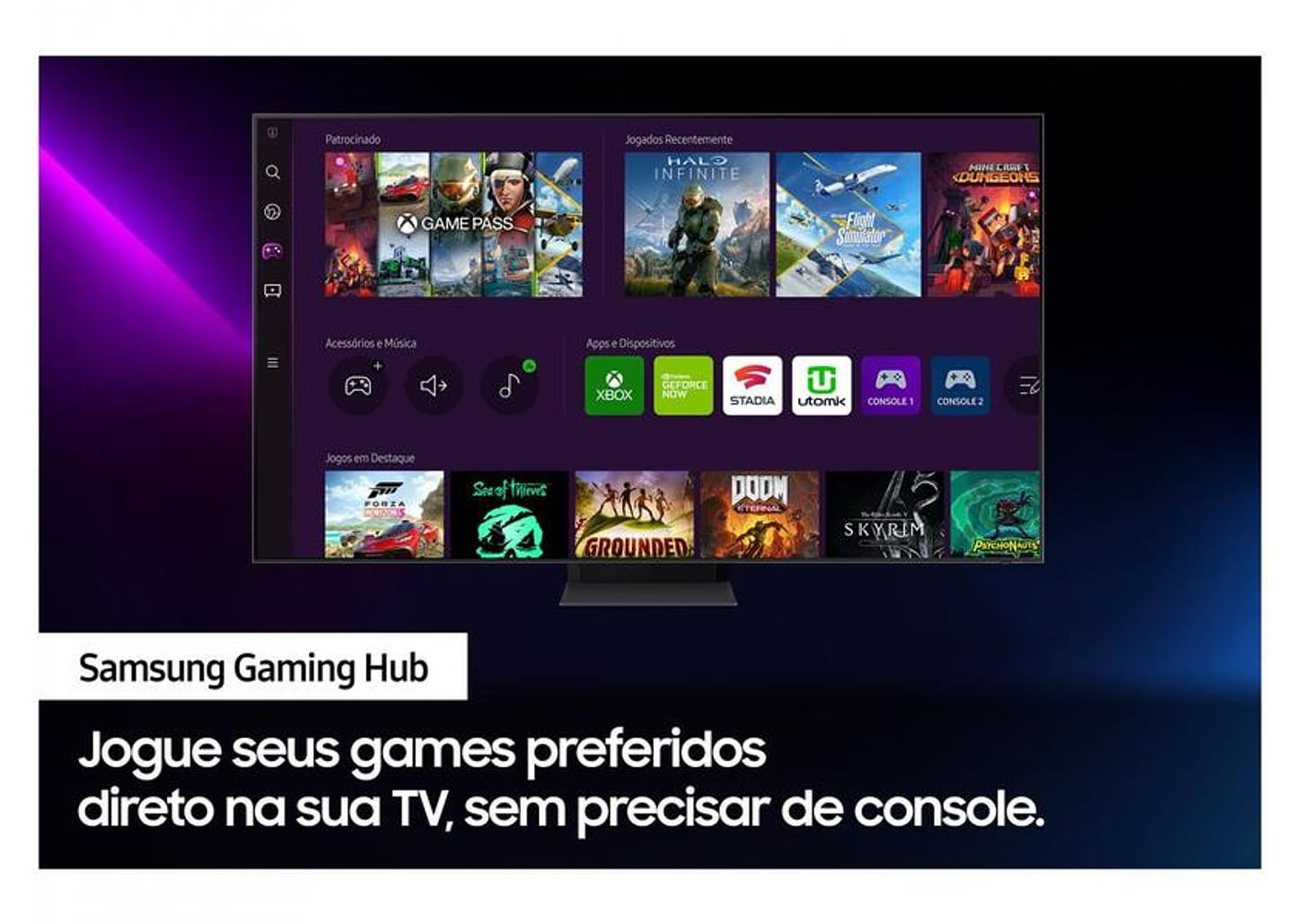 Smart TV 55” 8K Neo QLED Samsung QN55QN700BGXZD - Wi-Fi Alexa Google Assistente 4 HDMI 3 USB