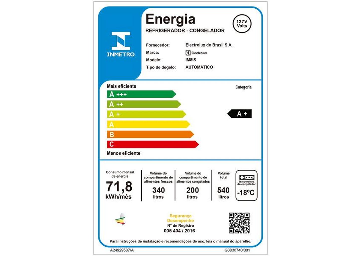Geladeira/Refrigerador Electrolux IM8IS Multidoor - Efficient 540L
